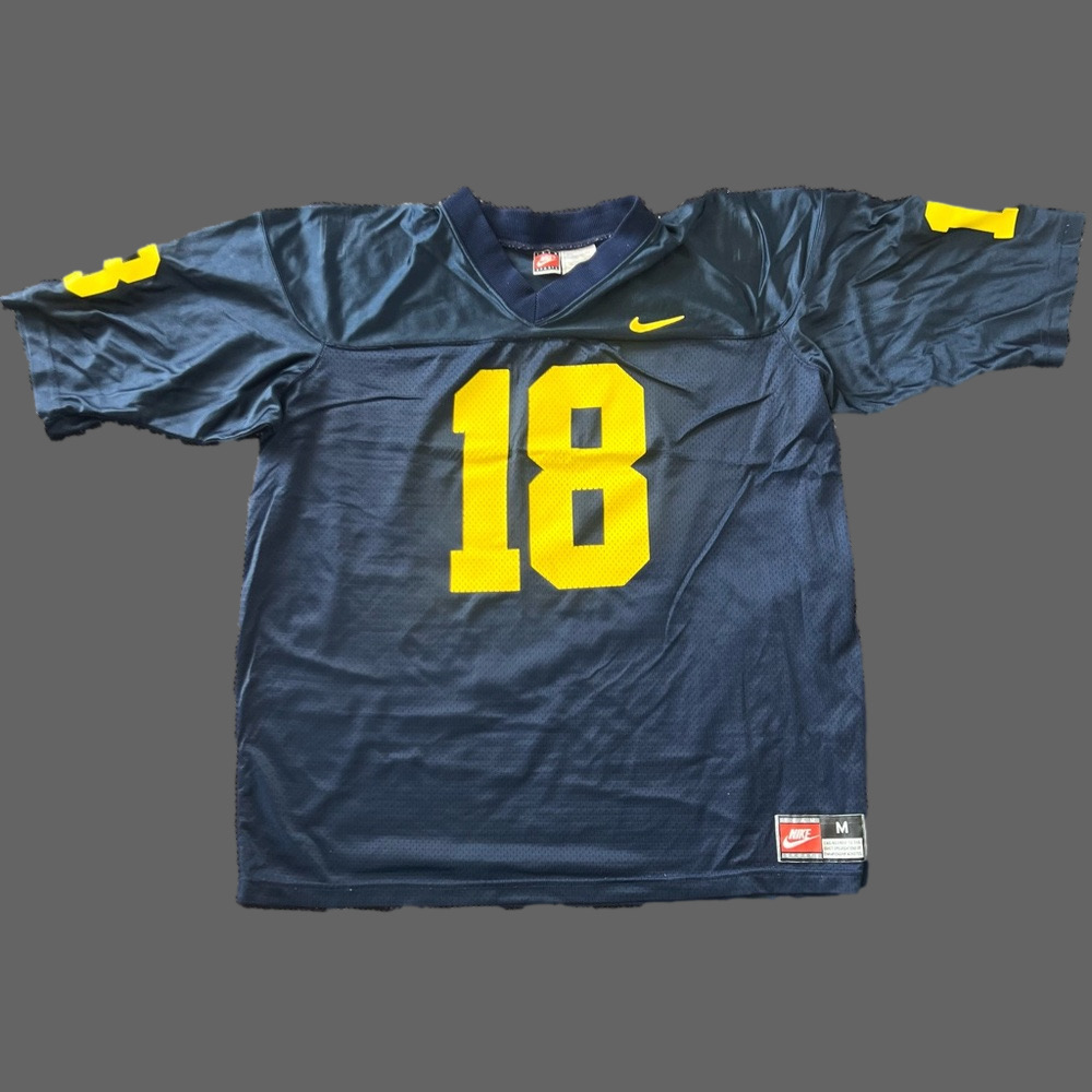 Nike Blue and Gold Team Sport Football Jersey